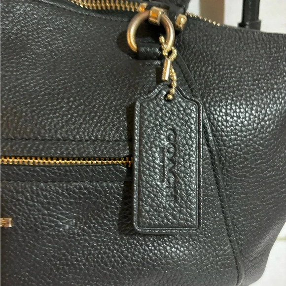 Coach black leather satchel handbag - Picture 9 of 10